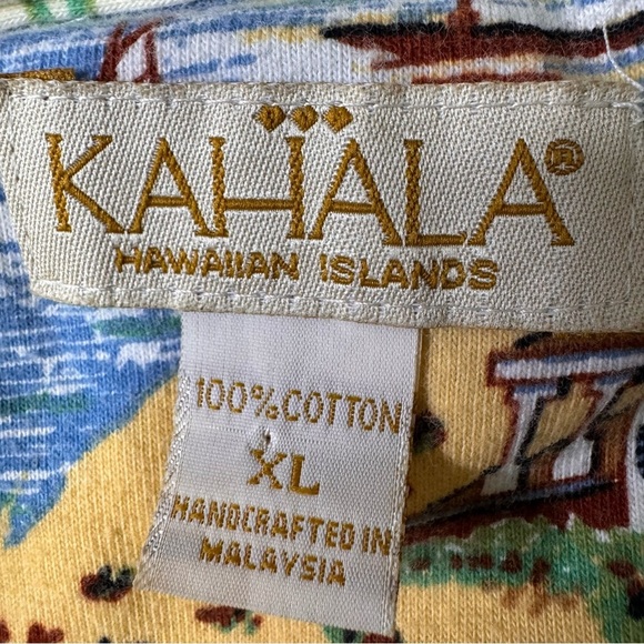 Kahala Hawaiian Islands Havana Cuba Cigar Tabacco Caribbean 100% Cotton Size XL - Picture 9 of 9